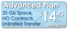 Advanced Hosting Package. Click for more information